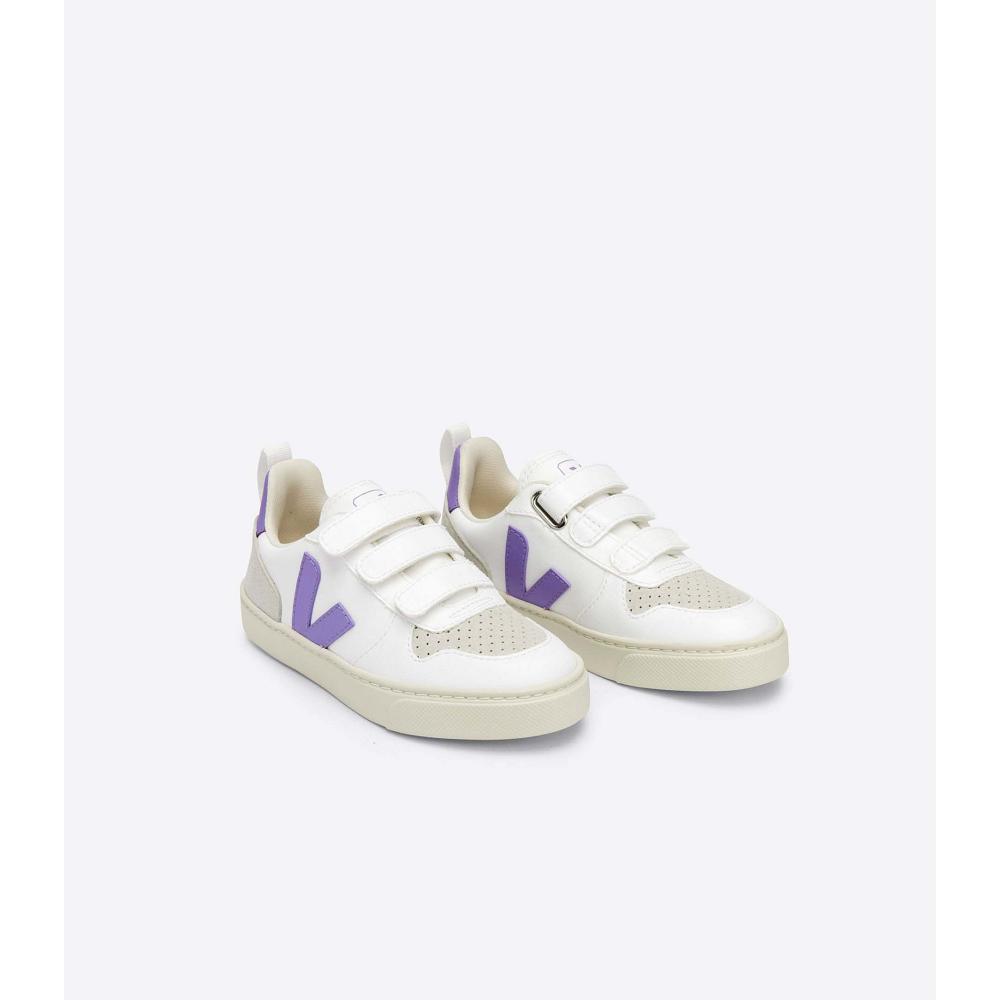 Veja V-10 CWL Schoenen Kinderen White/Purple | BE 779FDN